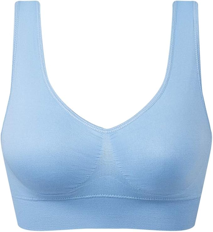 Vermilion Bird Women's 3 Pack Seamless Comfortable Sports Bra with Removable Pads
