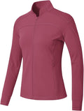 BGOWATU Women's Workout Jacket Lightweight Zip up Running Athletic Jackets with Thumb Holes