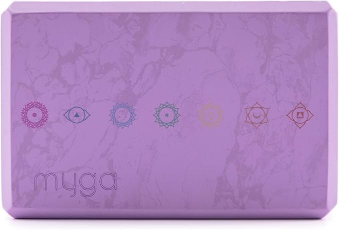 MYGA Yoga Block,Lightweight EVA Foam Yoga Brick,High Density Non-Slip Block for Yoga Poses, Pilates, Balance and Flexibility