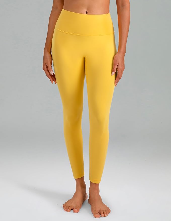Colorfulkoala Dreamlux No Front Seam Leggings for Women 25"/28" Inseam, High Waisted Buttery Soft Yoga Pants