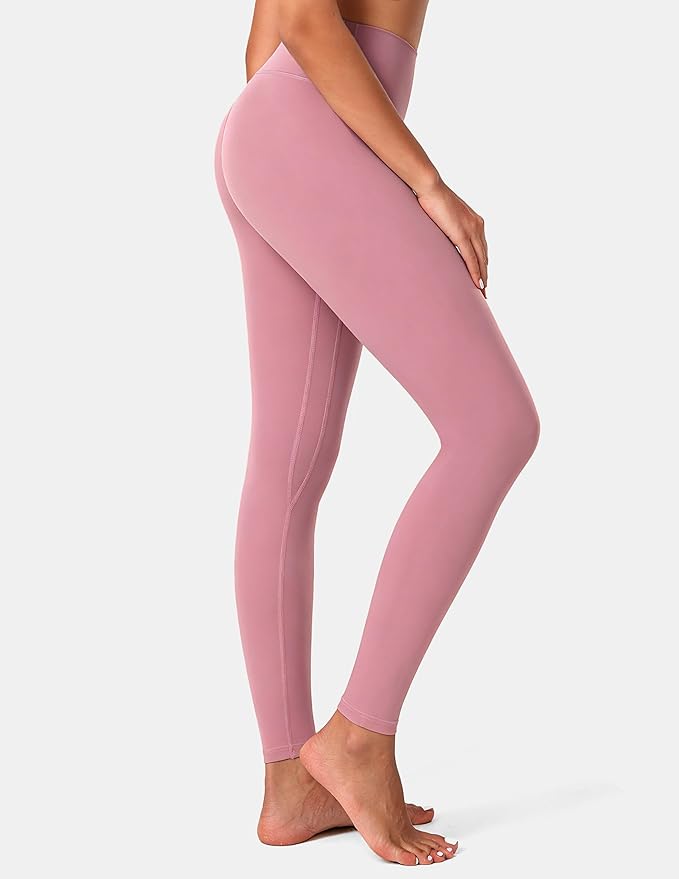 Colorfulkoala Women's High Waisted Tummy Control Workout Leggings Full Length Ultra Soft Yoga Pants 28"