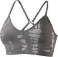 AUROLA Serpent Seamless Sports Bras for Women,Backless Padded Strappy Workout Gym Yoga Crop Tops
