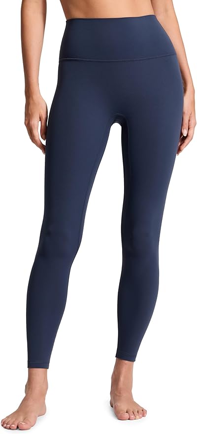 CRZ YOGA Butterluxe No Front Seam Yoga Leggings 25" - High Waisted Womens Lounge Pants Pilates Workout Athletic Buttery Soft