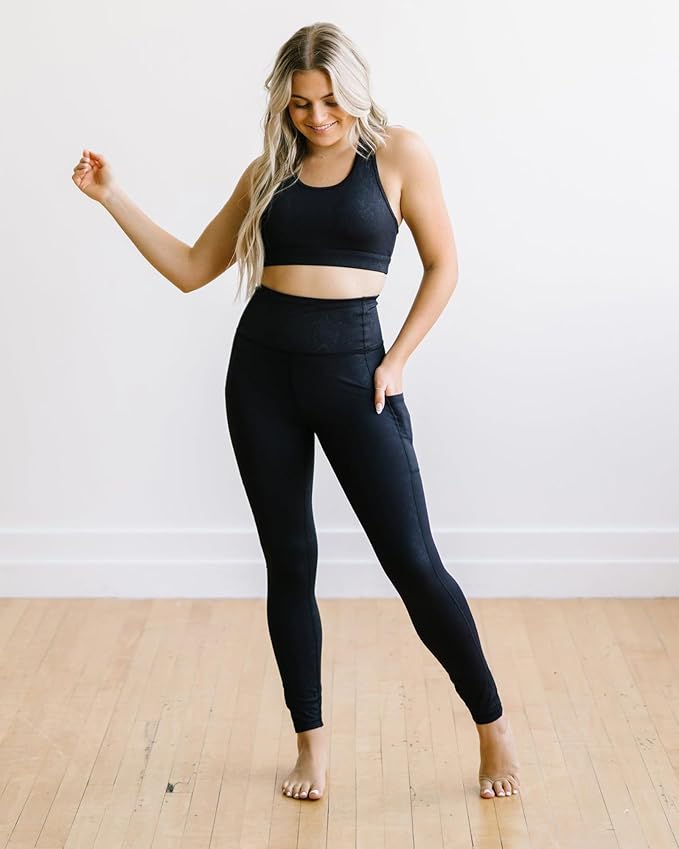 3 Packs Leggings with Pockets for Women, Soft High Waisted Tummy Control Workout Yoga Pants