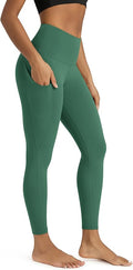 ODODOS Women's High Waisted Yoga Leggings with Pockets, Tummy Control Non See Through Workout Athletic Running Yoga Pants