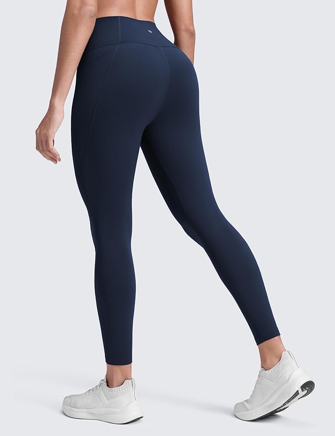 CRZ YOGA Butterluxe Workout Leggings Pockets 25'' - High Waisted Gym Womens Yoga Pants Buttery Soft