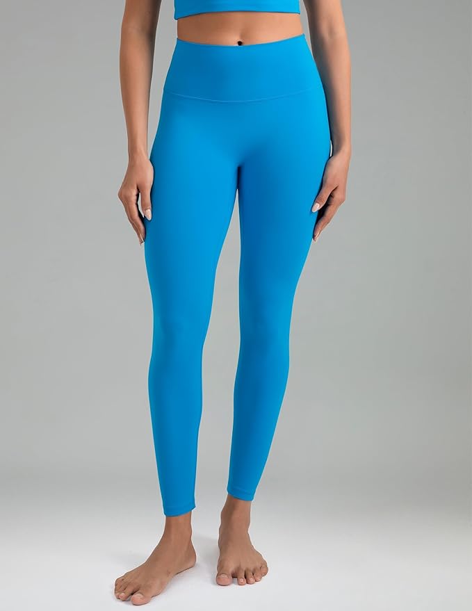Colorfulkoala Dreamlux No Front Seam Leggings for Women 25"/28" Inseam, High Waisted Buttery Soft Yoga Pants
