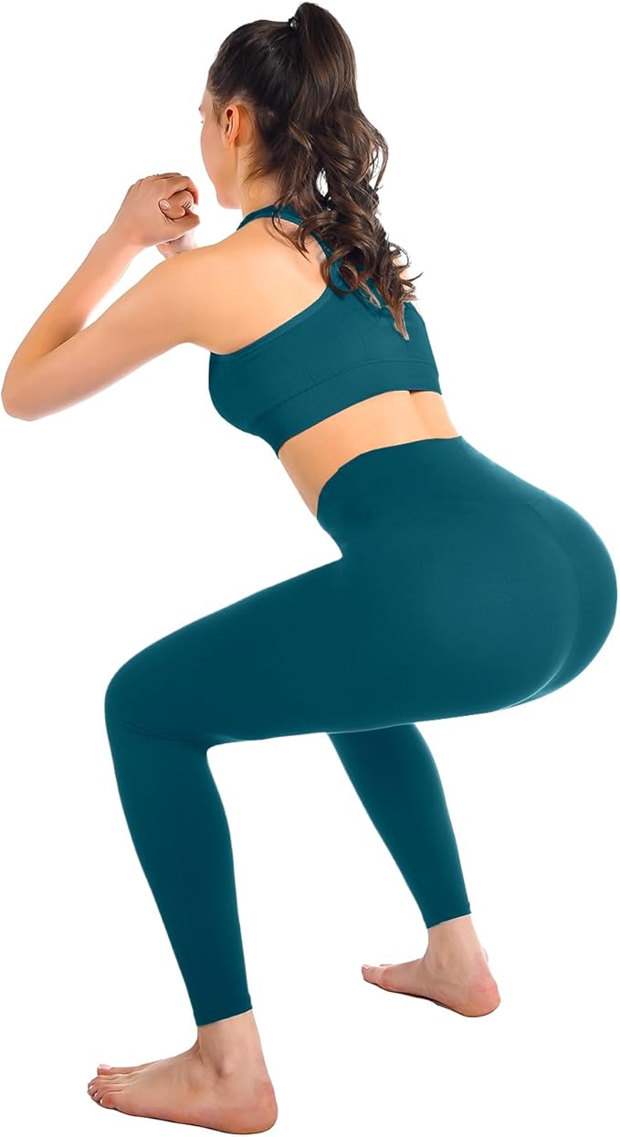 Leafigure High Waisted Leggings for Women- Soft No See-Through Yoga Pants for Gym Workout Running