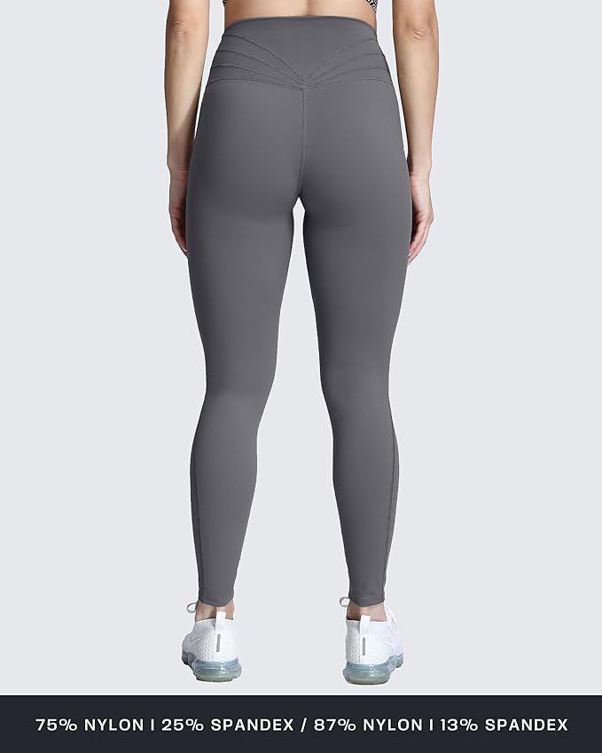 Aoxjox High Waisted Workout Leggings for Women Trinity Yoga Pants 26.5"