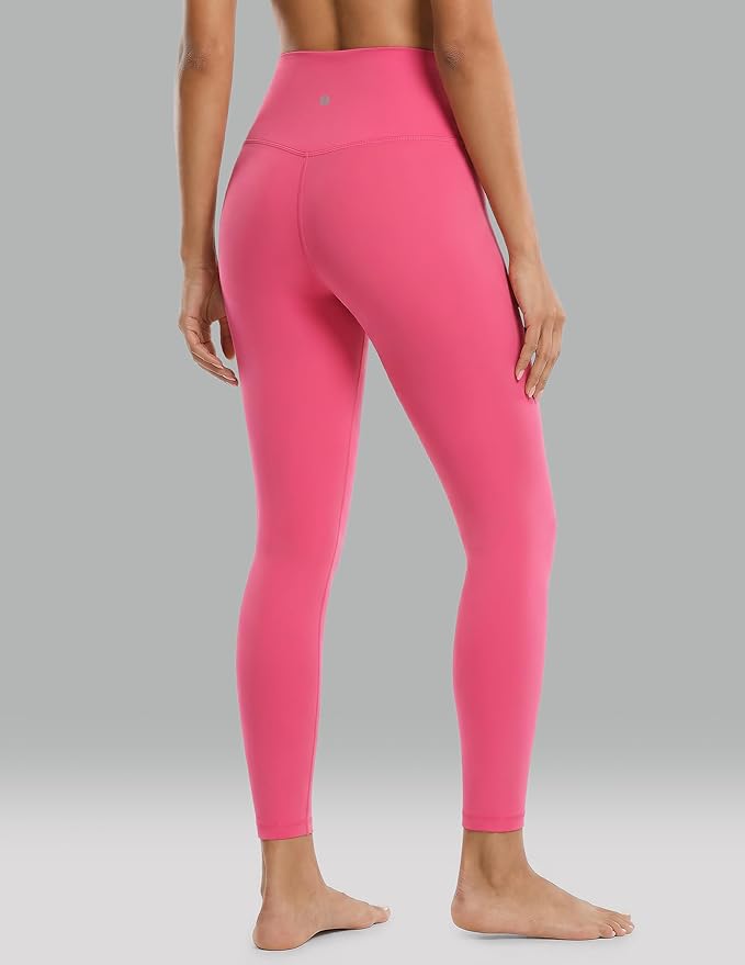 Colorfulkoala Dreamlux No Front Seam Leggings for Women 25"/28" Inseam, High Waisted Buttery Soft Yoga Pants