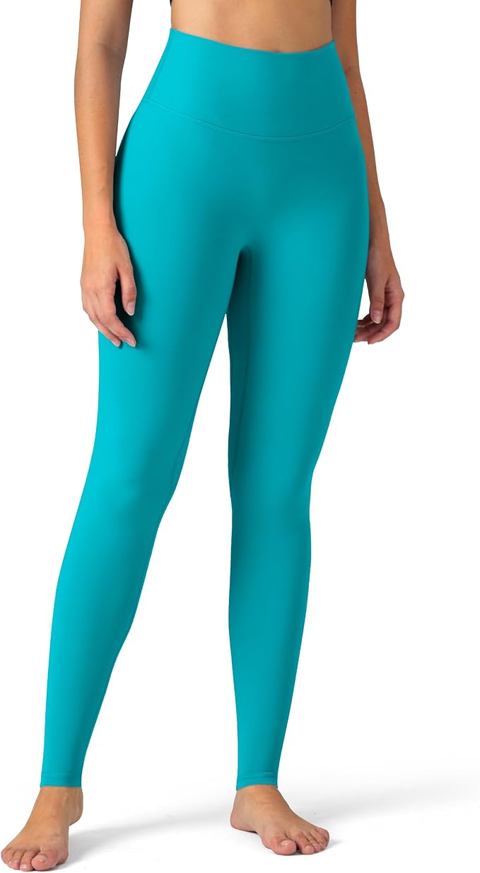 Colorfulkoala Dreamlux No Front Seam Leggings for Women 25"/28" Inseam, High Waisted Buttery Soft Yoga Pants