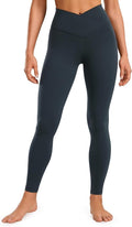 CRZ YOGA Butterluxe Crossover Waist Leggings 28" - Criss Cross Full Length Workout Athletic Womens Yoga Pants