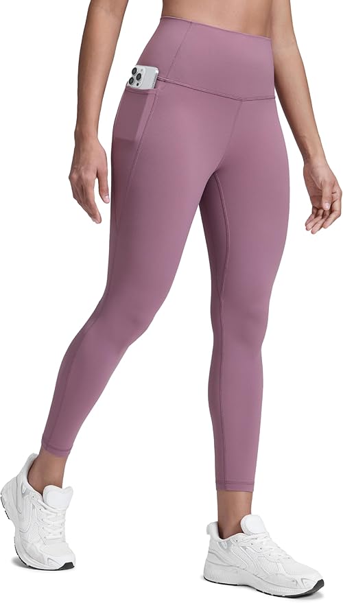 CRZ YOGA Butterluxe Workout Leggings Pockets 25'' - High Waisted Gym Womens Yoga Pants Buttery Soft
