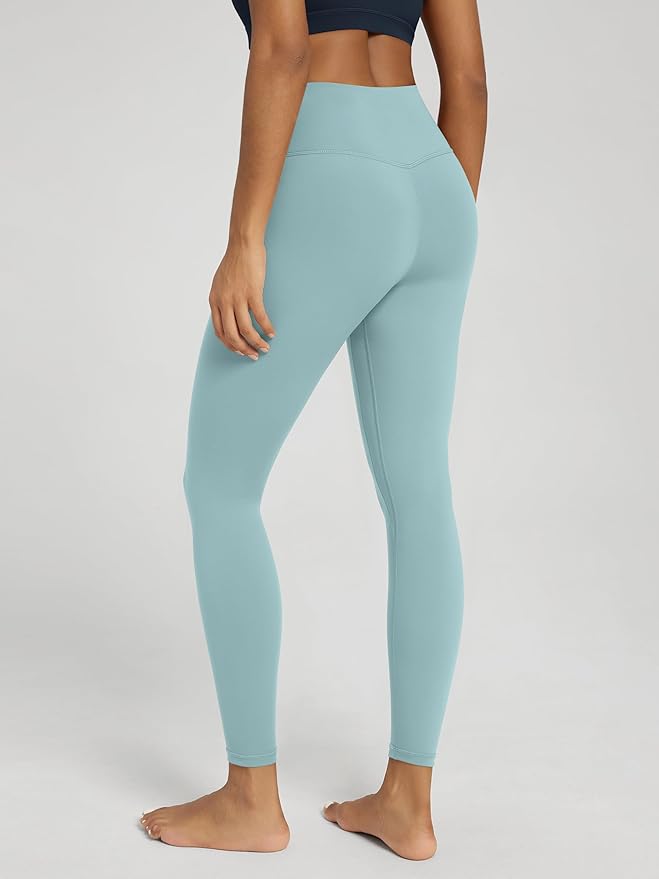 ODODOS Women's Cross Waist Yoga Leggings with Inner Pocket, 23"/25"/28" Gathered Crossover Workout Yoga Pants