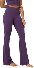 ODODOS Women's Powerful Tummy Control Flared Yoga Pants 2.0 High Waist Workout Bootcut Leggings with Inner Pocket- 29" / 31"