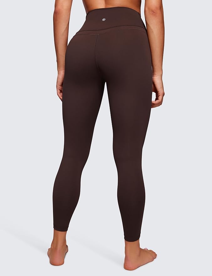 CRZ YOGA Naked Feeling Workout Leggings 25'' - High Waist Yoga Training Tight Womens Pants