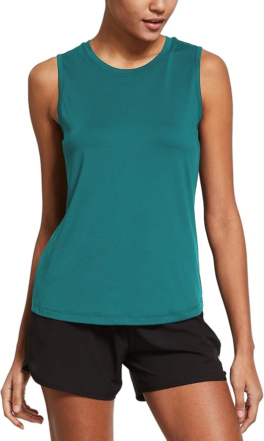 baleaf Workout Tank Tops for Women Sleeveless Running Athletic Loose Fit Yoga Tops Active Shirts Sports Gym Exercise