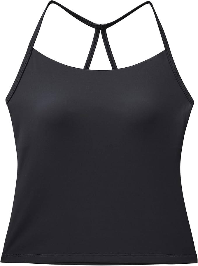 OMKAGI 2 Piece Workout Sets for Women Padded Tank Tops Flare Leggings Pilates Outfits