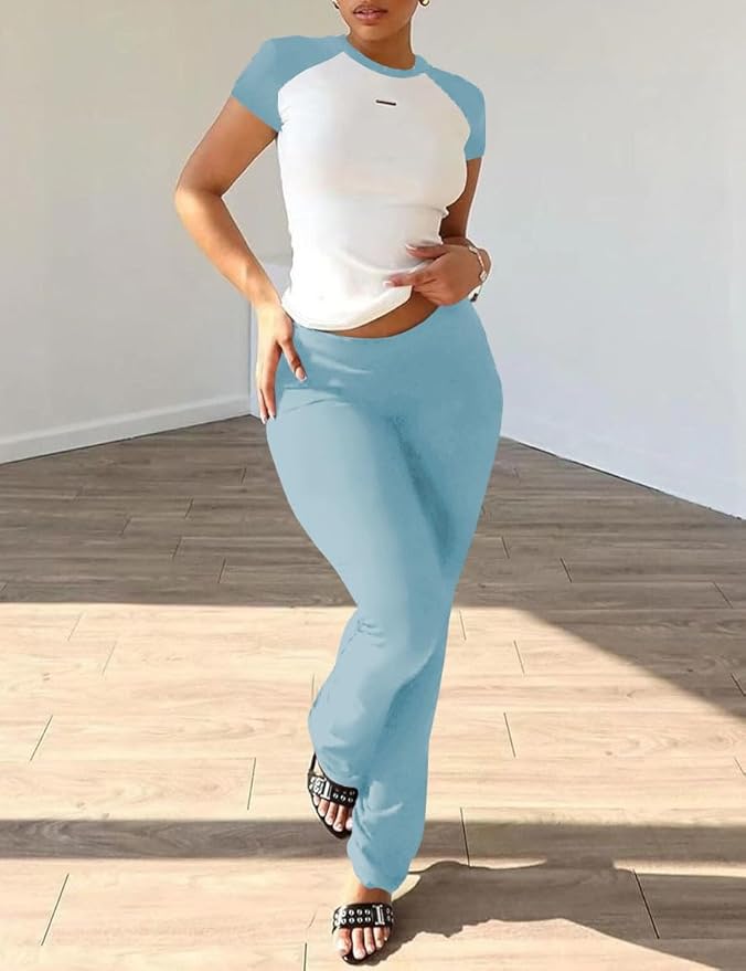 Nimsruc 2 Piece Outfits for Women Casual Sweat Sets