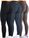 AUROLA Workout Leggings for Women Seamless Scrunch Tights Tummy Control Gym Fitness Girl Sport Active Yoga Pants