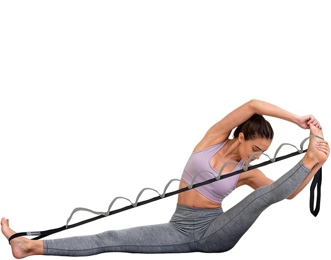Premium Durable Stretch Straps with Loops, Stretching Strap for Physical Therapy, Multi-Loop Yoga Strap Fitness Exercise Strap for Yoga, Pilates, Dance, Flexibility&Exercise