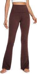 CRZ YOGA Butterluxe Flare Leggings 29"/30.5"/32"/33.5" - High Waist Bootcut Wide Leg Lounge Womens Yoga Pants with Pocket