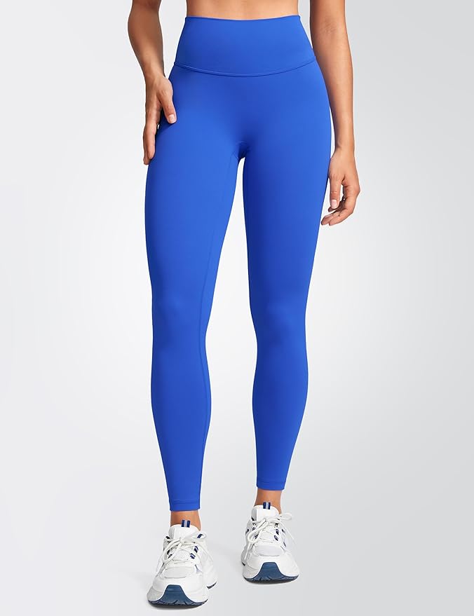 INGIA Womens High Waist No Front Seam Scrunch Butt Leggings Workouts 25 Inches V-Back Scrunch Booty Gym Yoga Pants