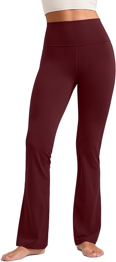 CRZ YOGA Butterluxe Flare Leggings 29"/30.5"/32"/33.5" - High Waist Bootcut Wide Leg Lounge Womens Yoga Pants with Pocket