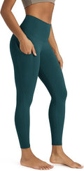 ODODOS Women's High Waisted Yoga Leggings with Pockets, Tummy Control Non See Through Workout Athletic Running Yoga Pants
