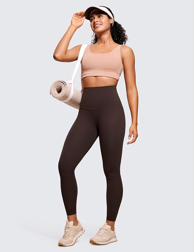 CRZ YOGA Butterluxe Super High Waist Leggings 25"- Buttery Soft Womens Yoga Pants Workout Over Belly