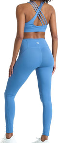 POPSUGAR 2 Piece Workout Sets for women, High Waist Leggings and Sports Bra Yoga Set Matching Gym Pilates Running Work Outfit