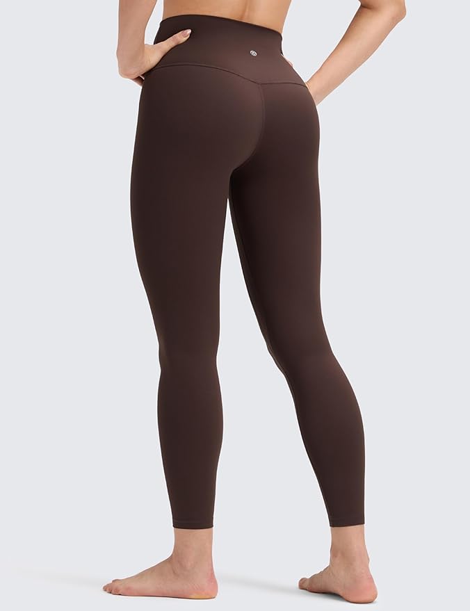 CRZ YOGA Butterluxe No Front Seam Yoga Leggings 25" - High Waisted Womens Lounge Pants Pilates Workout Athletic Buttery Soft