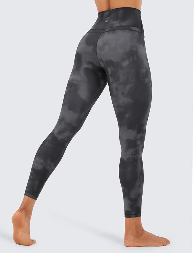 CRZ YOGA Naked Feeling Workout Leggings 25'' - High Waist Yoga Training Tight Womens Pants