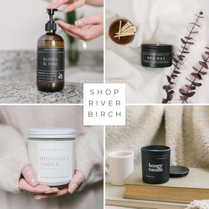 River Birch Lavender Apricot Scented Linen and Room Spray | Home Fragrance | 4 oz Glass Amber Bottle | Luxury Signature Scent | Handmade in Texas