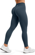 Sogetdo Yoga Leggings for Women Hidden Scrunch Butt Non See Through High Waisted No Front Seam Athletic Gym Workout Pants