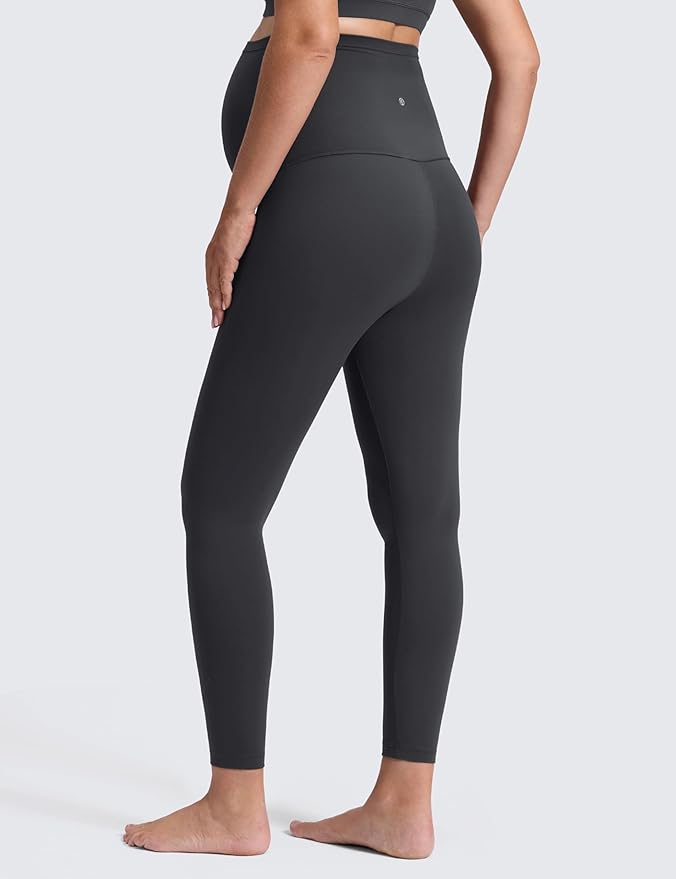 CRZ YOGA Butterluxe Maternity Leggings 25" - Over The Belly Buttery Soft Workout Activewear Yoga Womens Pregnancy Pants