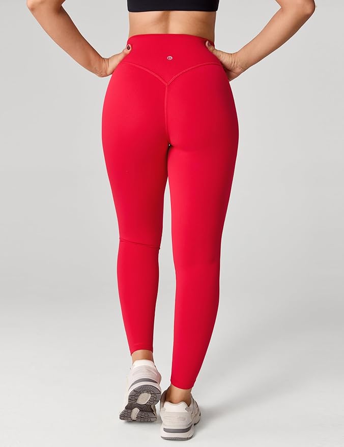 UNISSU Hugcurve No Front Seam High Waisted Workout Leggings for Women Buttery Soft Yoga Pants Gym Athletic Tights - 25''