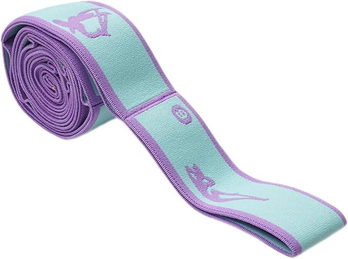 9 Loops Elastic Yoga Strap - Adjustable Stretching Band for Physical Therapy, Dance, Pilates & Gymnastics, Multi-Loop Exercise Band for Flexibility, Home Workout