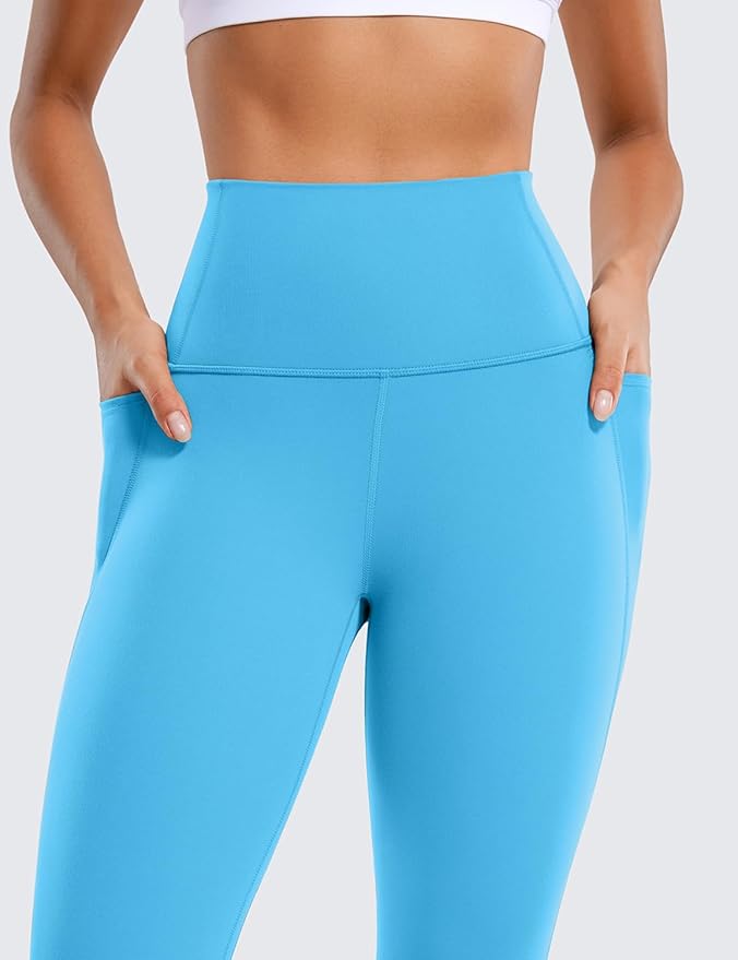 CRZ YOGA Butterluxe Workout Leggings Pockets 25'' - High Waisted Gym Womens Yoga Pants Buttery Soft