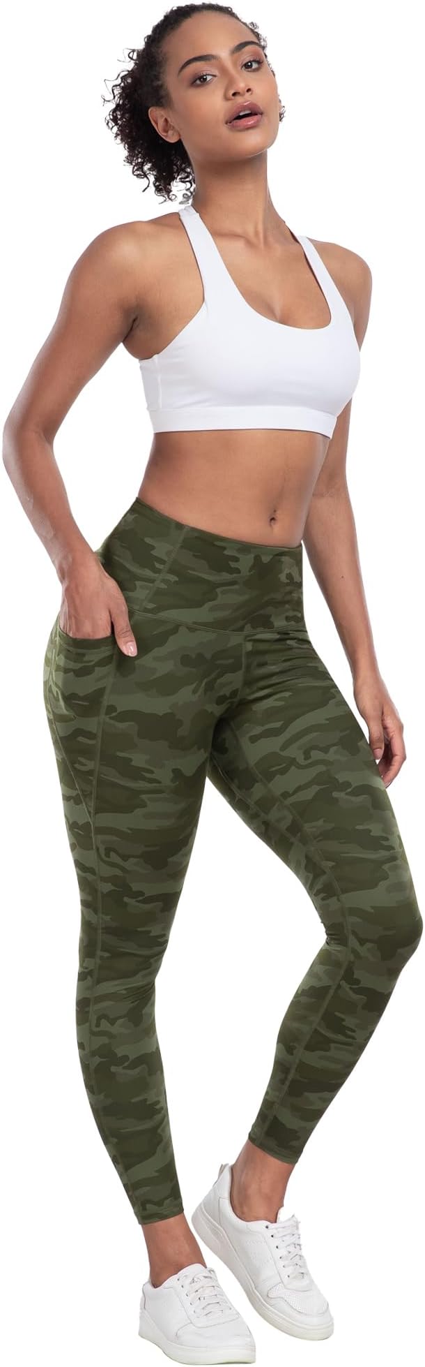 LZYVOO Leggings with Pockets for Women, 6 Packs Soft High Waisted Tummy Control Workout Yoga Pants