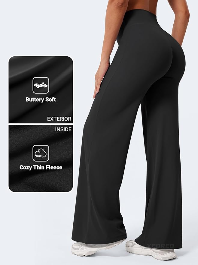 YEOREO Workout Leggings Womens No Front Seam Straight Leggings 29"/ 31.5"/ 33"/ 35" High Waist Buttery Eddiy Gym Yoga Pants