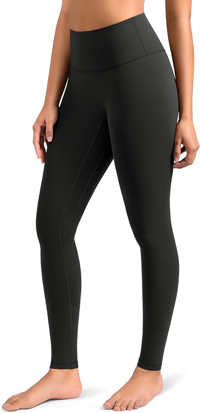 Colorfulkoala Dreamlux No Front Seam Leggings for Women 25"/28" Inseam, High Waisted Buttery Soft Yoga Pants