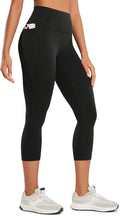 CRZ YOGA Butterluxe Workout Capri Leggings Pockets 21" - High Waisted Gym Athletic Womens Crop Yoga
