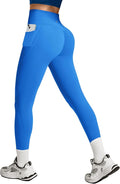 Heathyoga Scrunch Butt Lifting Leggings with Pockets for Women Tummy Control Compression Leggings No Front Seam Yoga Pants