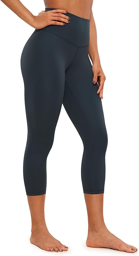 CRZ YOGA Butterluxe Yoga Capris Leggings 21'' - High Waisted Buttery Soft Lounge Womens Crop Pants