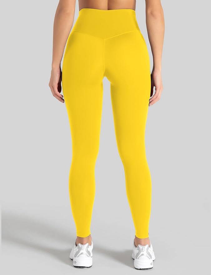 Unthewe Naked-Feel No Front Seam Leggings for Women - High Waisted Buttery Soft Workout Yoga Pants 25"
