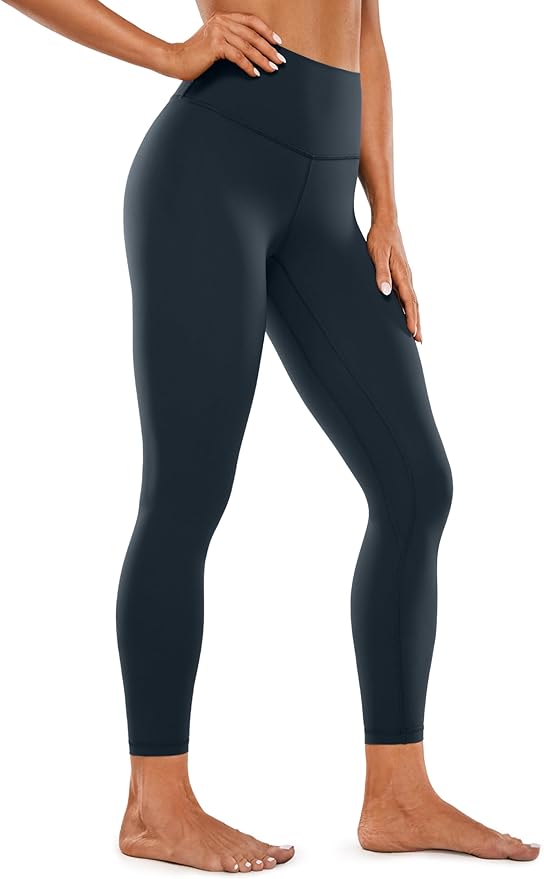 CRZ YOGA Brushed Naked Feeling Workout Leggings 25" - High Waisted Gym Compression Tummy Control Womens Yoga Pants