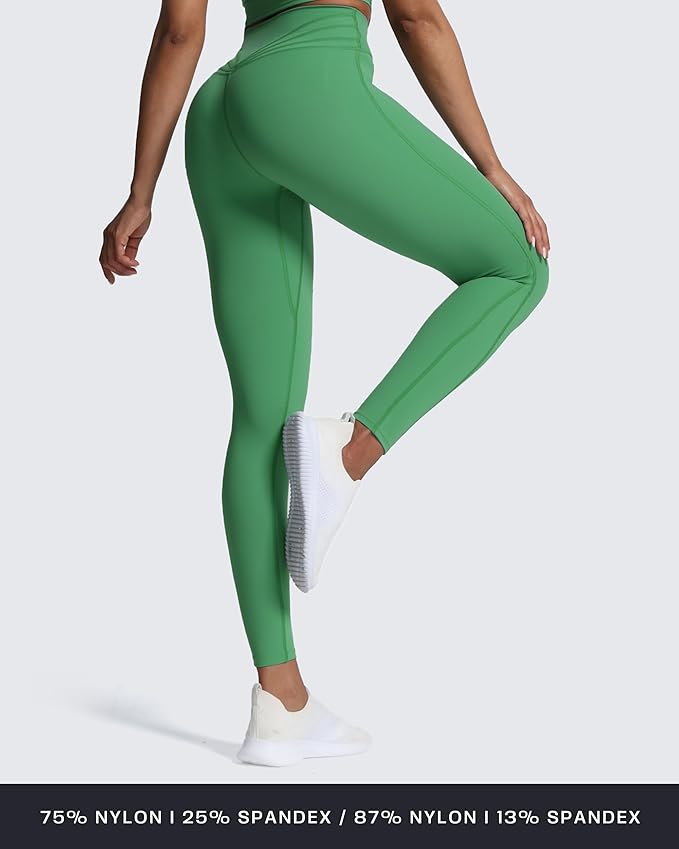 Aoxjox High Waisted Workout Leggings for Women Trinity Yoga Pants 26.5"