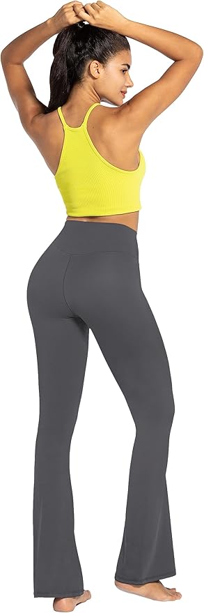 Sunzel Flare Leggings, Crossover Yoga Pants with Tummy Control, High-Waisted and Wide Leg