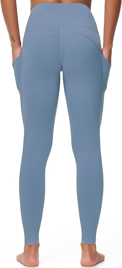 Dragon Fit High Waist Yoga Leggings with 3 Pockets,Tummy Control Workout Running 4 Way Stretch Yoga Pants